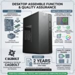 Assembled i5 Desktop PC | Core i5-3470 3rd Gen | 8GB DDR3 RAM | 256GB SSD | HDMI | VGA | Ethernet | Windows 11 Pro | Office 2024 | 2 Years Warranty | for Office & Home Use - Image 3