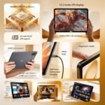 Acer Iconia Tab 12 5G with Stylus Pen| 12.2",2.4K 90Hz IPS Display,450 Nit |1W *4 PureVoice Stereo Speakers| 8GB + 128GB (Expandable) | Wi-Fi + 5G, Fingerprint Reader,Slim Metal Body|Blue - Image 2