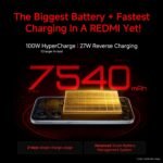 REDMI Turbo 5 (8GB + 256GB) Asphalt Black | Dimensity 8500 Ultra | Mega 7540mAh Battery | 100W HyperCharge | Compact 16.75cm(6.59) 120Hz AMOLED Screen | 50MP Sony OIS Camera - Image 7