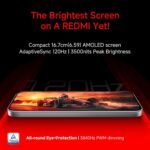 REDMI Turbo 5 (8GB + 256GB) Asphalt Black | Dimensity 8500 Ultra | Mega 7540mAh Battery | 100W HyperCharge | Compact 16.75cm(6.59) 120Hz AMOLED Screen | 50MP Sony OIS Camera - Image 9