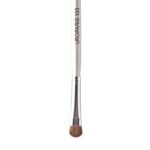 UROPARIS 103 Eye Brush For Makeup | Cut Crease Brush with Wooden Handle | Natural Bristles, Brass Accents - Silver (1 Piece) - Image 3