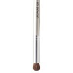UROPARIS 128 Eye Brush For Makeup | Eye Smudger Brush with Natural Bristles | Wooden Handle, Brass Accents - Silver (1 Piece) - Image 3