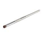 UROPARIS 128 Eye Brush For Makeup | Eye Smudger Brush with Natural Bristles | Wooden Handle, Brass Accents - Silver (1 Piece) - Image 2