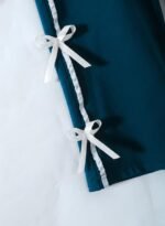 PABROS Kids Clothes for Girls of Two-Piece Set, Short Sleeve Top with Bow Detail, Side Stripe Pants, Summer Dress for Girls - Image 5