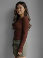 Dream Beauty Fashion Women's Long Sleeve Slim Fit Top/T-Shirt Henley Neck Casual (BZF-Top-Saiyaara-1) - Image 5