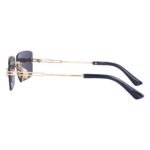 Dervin UV Protected Retro Rectangular Rimless Sunglasses for Men and Women - Image 3