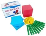 121 Pcs Base Ten Blocks Place Value Blocks Math Manipulatives for Elementary Classroom, Home Learning Place Value Blocks Set (Multicolour) - Image 3