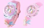 3 Pieces Kids Unicorn Watch Rabbit Watch Unicorn Bracelet Waterproof Toddler Analog Watch Light Watch Unicorn Christmas Valentine Day Gift for 3-10 Year Girls - Image 7