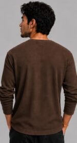Men's Premium Waffle Knit Henley Tshirt for Men - Image 2