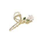 2 Pcs Flower Metal Hair Claw Clips Large Tulip Hair Claw, Wheat Hair Clips,Blue Lily Claw Nonslip Hair Barrettes Strong for Woman and Girls - Image 8