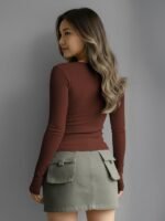 Dream Beauty Fashion Women's Long Sleeve Slim Fit Top/T-Shirt Henley Neck Casual (BZF-Top-Saiyaara-1) - Image 6