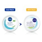 NIVEA Soft Moisturizing Cream, Lightweight Non-Sticky Daily Moisturizer with 72Hr Hydration, Vitamin E & Jojoba Oil | Hydrating Face, Body & Hand Cream for Dry to Normal Skin | Soft Glowing Skin - 300ml - Image 4