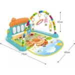 VEBETO Play Gym for Babies 0 to 12 Months (1 Year Warranty) Musical Piano Keyboard Activity Play Mat for Kids Newborn Fitness Rack Hanging Rattles Lights Tunes Music for Baby Boys Girls - Image 4