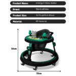 StarAndDaisy Baby Walkers for 9+ Or 16 Month Baby boy & Girl 360° Walker for Kids for 7 Level Height Adjustment, Baby Walker with Switchable Food & Musical Toy Tray - Image 2