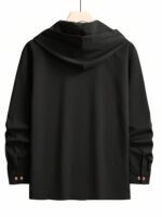 Noble Monk Men's Solid Regular Fit Shirts| Shirt with Hood | Casual Wear for Men | Full Sleeve Shirt | Stylish Shirts for Men - Image 2