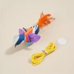 Dog Trust Elastic Mouse Hanging Toy for Cats | Door Frame Plush Bouncer with Vibrant Colors | Ideal for Indoor Training, Pouncing & Active Entertainment - Image 3
