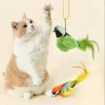 Dog Trust Elastic Mouse Hanging Toy for Cats | Door Frame Plush Bouncer with Vibrant Colors | Ideal for Indoor Training, Pouncing & Active Entertainment - Image 4