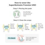 SuperBottoms Freesize UNO Cloth Diapers for Babies 3M - 3Y l With DryFeel Magic Pad l Washable & Reusable Diaper l Absorbs 4-5 pees - Image 7