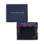 Tommy Hilfiger Men's Global Coin Wallet Elkhom - Navy | 1 Coin Pocket | 2 Compartments | 4 Cards Slots | Stylish Men's Leather Wallet - Image 7