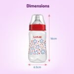 LuvLap Anti-Colic Wide Neck Natura Flo Baby Plastic Feeding Bottle, 250Ml (Pack of 2), New Born/Infants/Toddler Upto 3 Years, Stars, BPA Free - Image 6