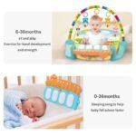 Prime Deals Kick and Play Musical Keyboard Piano Baby Gym and Fitness Rack with Hanging Rattles, Lights & Mat - Gift for Boys & Girls - Image 5