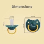R for Rabbit Baby Tusky Pacifier Ultra Light Soft Silicone Nipple, Orthodontic Design, BPA-Free for Kids of 6 Months +|Large|Green - Image 5