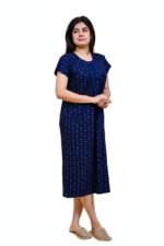 Onekbhalo Women Cotton Night Dress Printed Culf Length Night Gown Short Nighty - Image 4