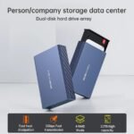 ACASIS Dual Bay 2.5 Inch USB-C to SATA HDD SSD RAID Enclosure, USB 3.0, Support RAID 0/1/JBOD/SPAN, Max 5Gbps Under UASP, 2*6TB 12TB Capacity - Image 5