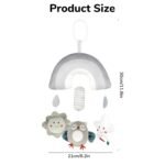 SNOWIE Soft Owl Cot Mobile for Babies 6-12 Months, Squeaky Device - Image 2