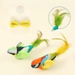 Dog Trust Elastic Mouse Hanging Toy for Cats | Door Frame Plush Bouncer with Vibrant Colors | Ideal for Indoor Training, Pouncing & Active Entertainment - Image 5