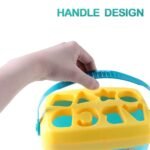 WireScorts Baby and Toddler Plastic First Educational Blocks Shape, Sorter, Colors, ABCD Shape, Toys for 1 Year Old Kids,16 Piece - Image 4