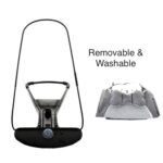 IXORACART Baby Bouncer Chair for Newborn & Infant | Adjustable Baby Rocker with Safety Harness | Soft Cushioned Head & Neck Support | Breathable Mesh Fabric | Portable Lightweight Baby Bouncing Chair | Cute Cat Design - Image 3