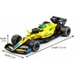 1:36 Scale Diecast Metal Formula Racing Car Toy with Pull Back Action – Mini F1 Style Sports Car for Kids, Collectible Model Vehicle, Random Color (Pack of 1) - Image 3