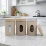 SR (Set of 2) Oval Window Plastic Storage Container (1000ml) | Airtight Kitchen Storage Containers | Containers for Kitchen Storage with Window for Snacks, Dry Fruits, Tea & Coffee (Multicolor) - Image 7