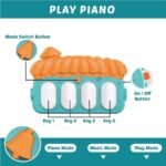 VEBETO Play Gym for Babies 0 to 12 Months (1 Year Warranty) Musical Piano Keyboard Activity Play Mat for Kids Newborn Fitness Rack Hanging Rattles Lights Tunes Music for Baby Boys Girls - Image 7