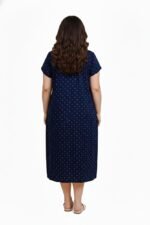 Onekbhalo Women Cotton Night Dress Printed Culf Length Night Gown Short Nighty - Image 3