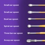Careforce -Ear Cleaning Kit Steel Ear Cleaner Reusable Ear Wax Remover Tool Kit Set With Storage Pack, Ear Curette Cleaner And Spring Ear Buds Cleaner 6 Pcs Set Yellow - Image 9