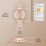 Carlington Iconic Analog Watches for Women with Premium Stainless Steel Strap - CT 2039 - Image 3