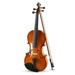 Kadence V001C Vivaldi Violin | 4/4 Full Size with Basswood Body & Brazilwood Bow | Includes Lightweight Hard Case, Bow, Rosin & Learning Course | Brown - Image 2