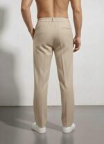 Linen Pants for man | Lower for man | Chinos for Casual Wear |Straight fit Trouser for Men | Elastic Waist Brethable All Season Pants for Regular, Office Wear - Image 2