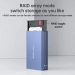 ACASIS Dual Bay 2.5 Inch USB-C to SATA HDD SSD RAID Enclosure, USB 3.0, Support RAID 0/1/JBOD/SPAN, Max 5Gbps Under UASP, 2*6TB 12TB Capacity - Image 6