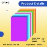 OFIXO 100 Pieces Colour Sheets Copy Printing Papers/Art and Craft Paper A4 Sheets Double Sided Coloured Origami Folding DIY Craft Smooth Finish Home, School, Office Stationery (10 Sheets each color) - Image 5