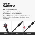 Boldfit Skipping Rope for Men and Women Jumping Rope With Adjustable Height Speed Skipping Rope for Kids, Women, Girls Jumping Men for Exercise - Black - Image 5