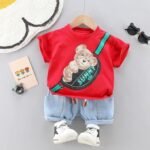 Googo Gaaga Boys Clothing Set | Boys T-Shirt and Denim Pant Set - Image 3