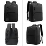 Impulse Empower Premium 25L Laptop Backpack for Men & Women, 15.6 Inch Laptop Bag with Padded Compartment, Office Backpack with Luggage Strap, Chest Strap & Organizer Pockets, Black - Image 5