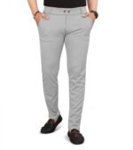 HARSHAD KUMAR & CO. Men's Solid Flexible Slim Fit Stretchable Comfortable Formal Trousers Pants - Image 4