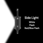 1200LM Super Bright Mini Keyring Torch Waterproof Mini LED Torch Key Ring Torch LED Rechargeable with Power Bank for Outdoor Camping (Silver) - Image 3