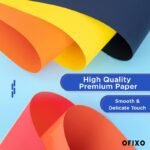 OFIXO 100 Pieces Colour Sheets Copy Printing Papers/Art and Craft Paper A4 Sheets Double Sided Coloured Origami Folding DIY Craft Smooth Finish Home, School, Office Stationery (10 Sheets each color) - Image 4