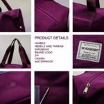 Wazdorf Nylon 41 Liter Expandable Travel Bags for Women, Duffle Bags for Women Luggage, Foldable Vanity Traveling Bag, Waterproof Hand Bag for Ladies Personal Items 41 cm Wine - Image 5