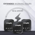 Digitek DWM-101 Wireless Microphone System with ANC Noise Reduction, 360° Sound Capture, Up to 12H Working Time, for DSLR Camera, Android & iOS Smartphones, Vlogging & Audio Recording - Image 7